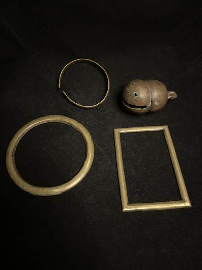 勋章专场 - 民国铜规矩杂件一组