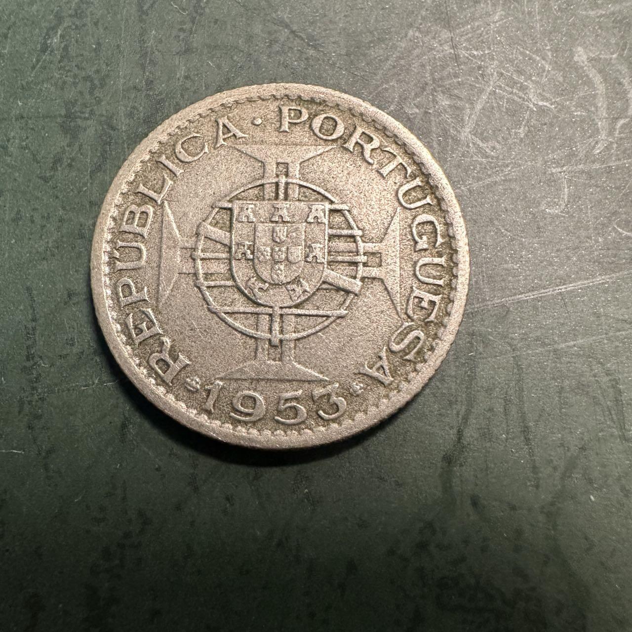 蒂克钱币-第49场 外国硬币散币场 葡属安哥拉 1953年 2.5 埃斯库多 硬币