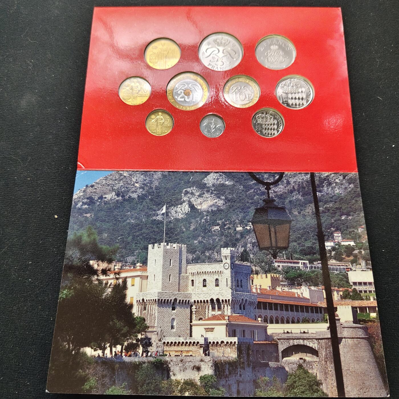 【全场包邮】纯粹捡漏拍483场（免费代拍第20场） 摩纳哥1995年Specimen Set官方封装套币