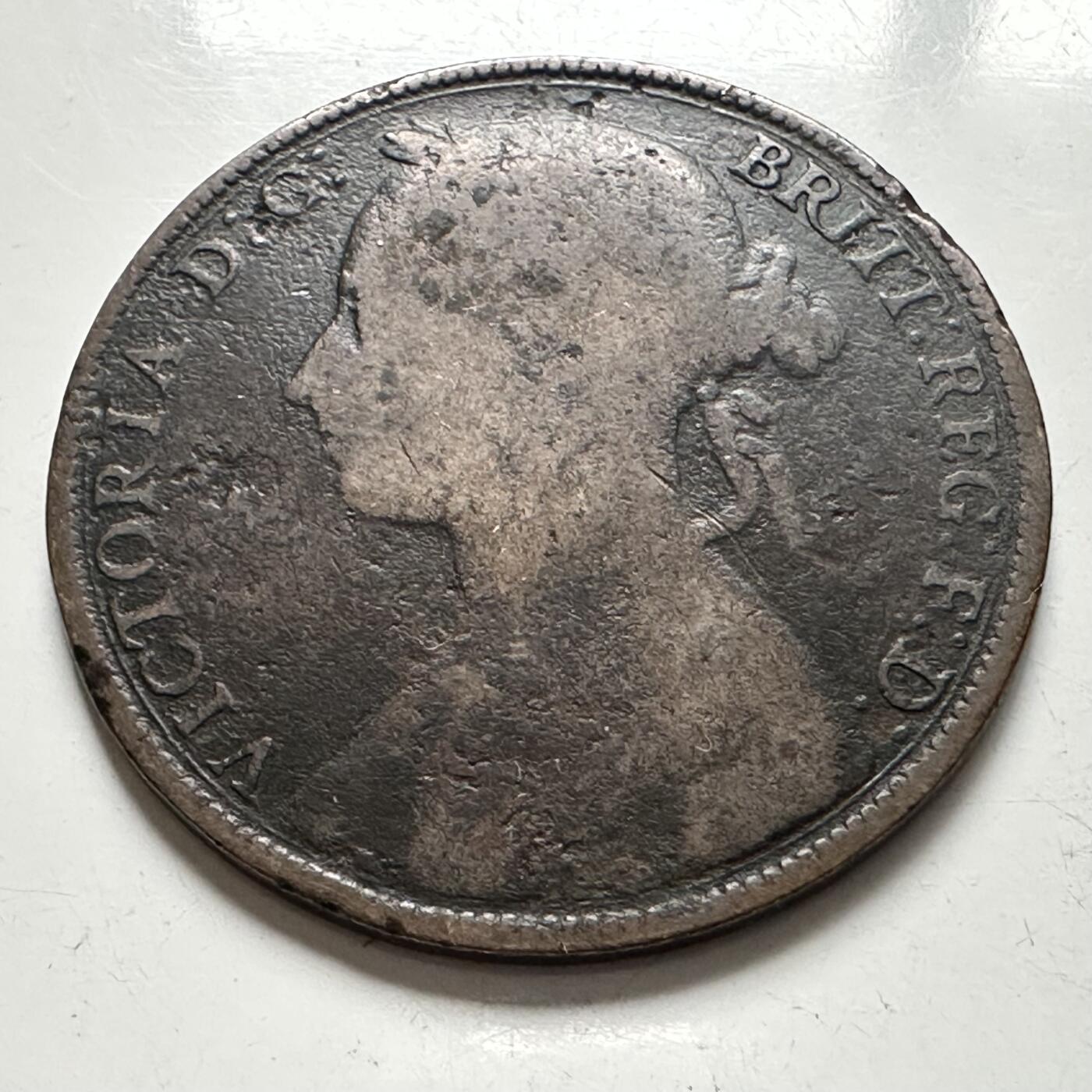 🌹外币初藏🌹🐯2025年第136场  每周二四六晚8️⃣点 接代拍 英国188x年维多利亚一便士