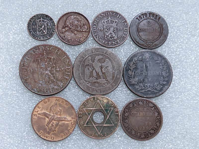 第一海外回流一元起拍收藏 散集专场  第275期 - 老铜币一组 10枚