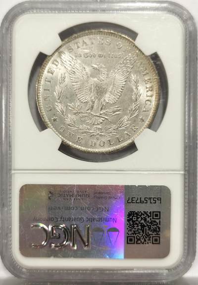 博洋堂世界钱币拍卖第150期（全场包邮） NGC MS63 美国1883摩根银币 人像面大面积炫彩
