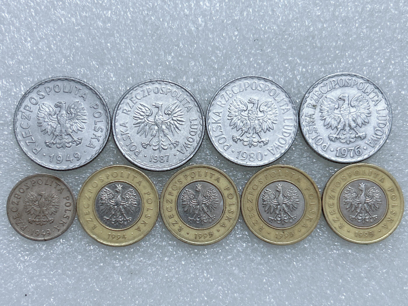 第一海外回流一元起拍收藏 散集专场  第275期 波兰硬币🇵🇱9枚