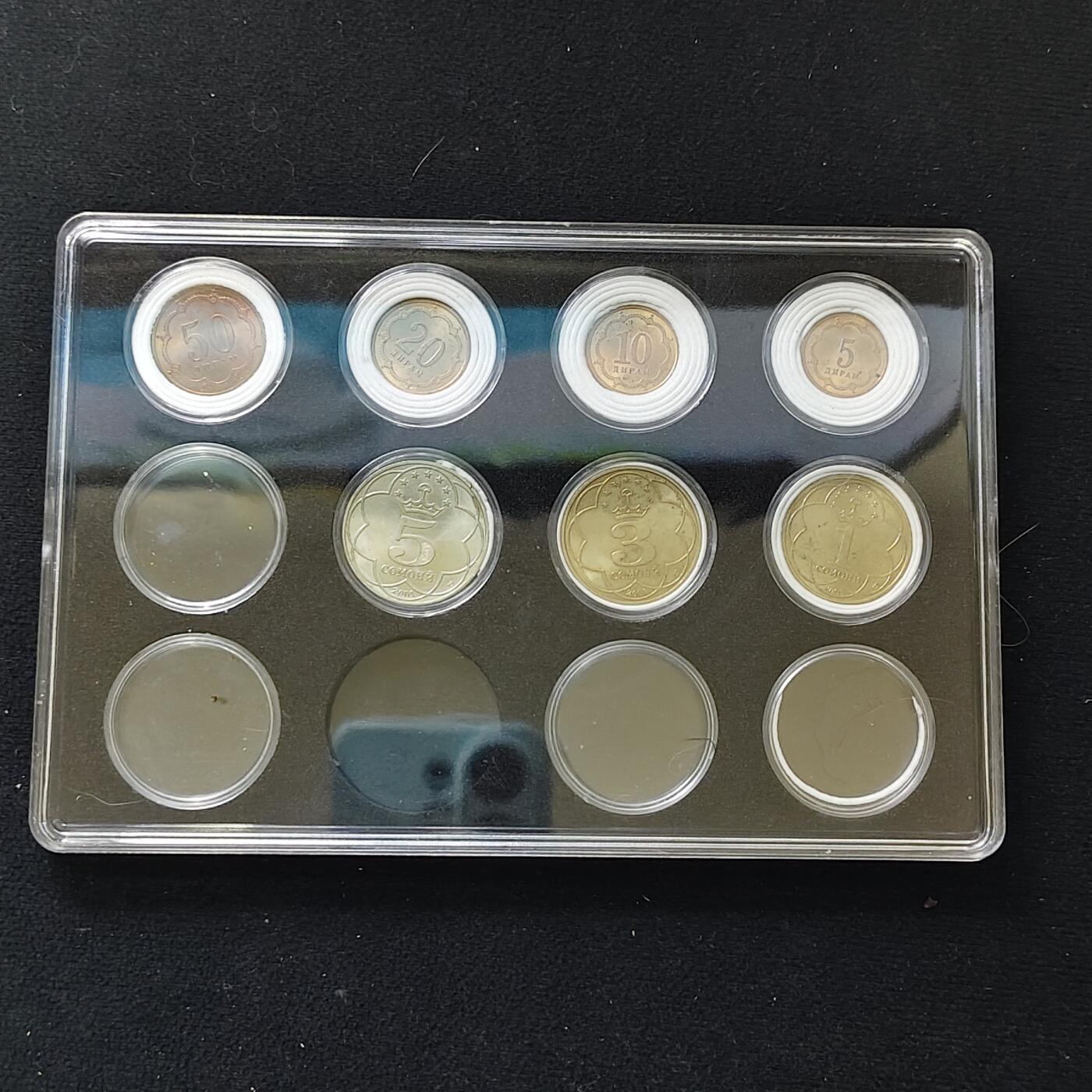 【全场包邮】纯粹捡漏拍482场（免费代拍第19场）-币封+套装+富兰克林（注意佣金） 【盒装套币】塔吉克斯坦各年份7枚套币一盒