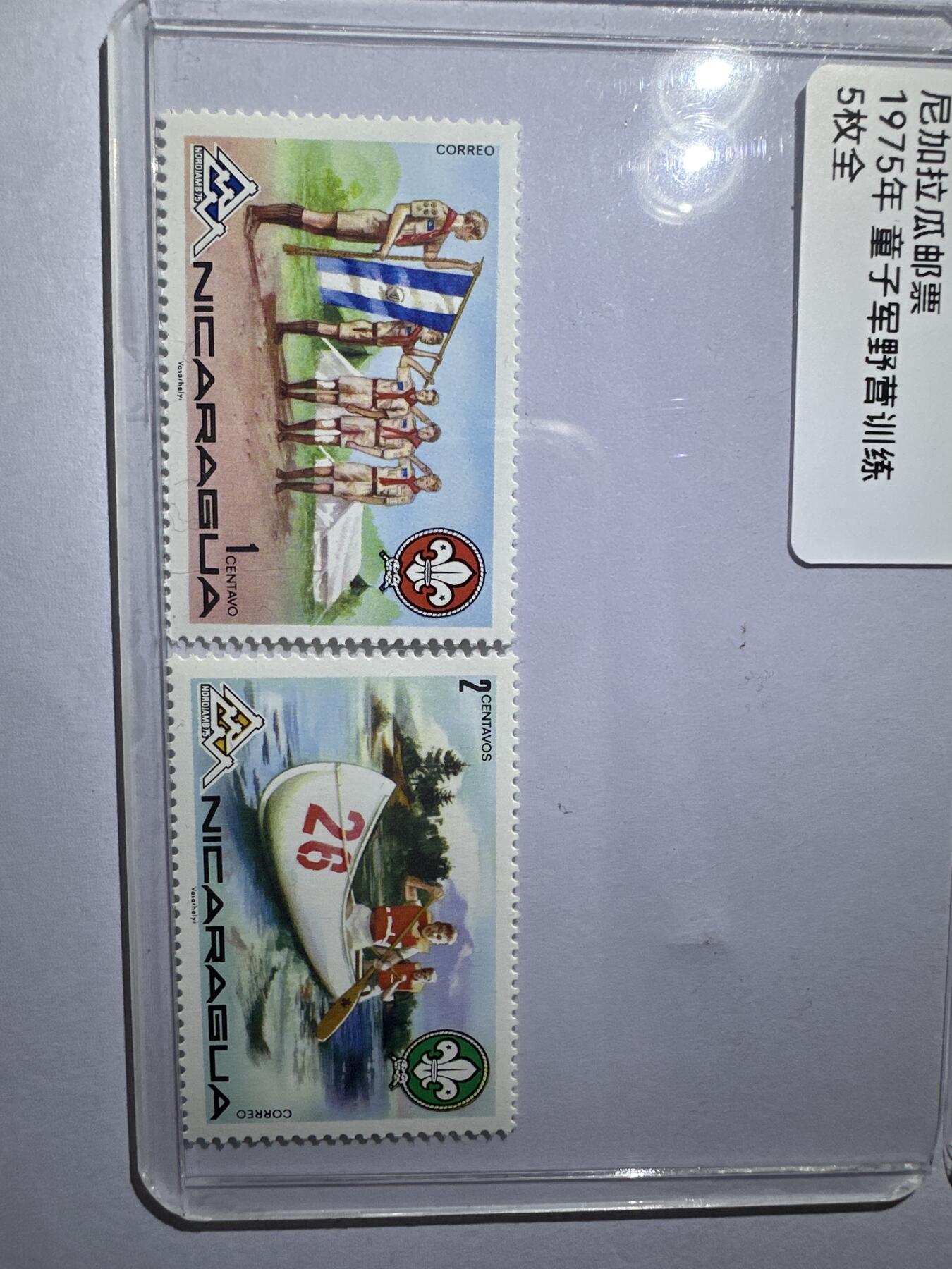 12.6邮票专场 尼加拉瓜1975年童子军野营训练5全