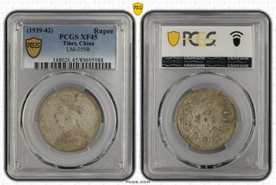 梧彩钱庄捡漏拍12月 - (1939-42) 四川卢比银币 三期