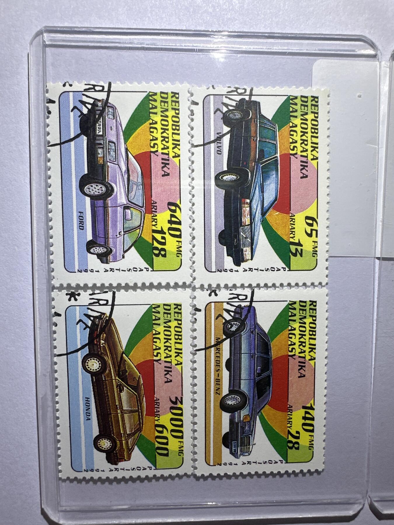 12.6邮票专场 马达加斯加1982年世界名车系列7全