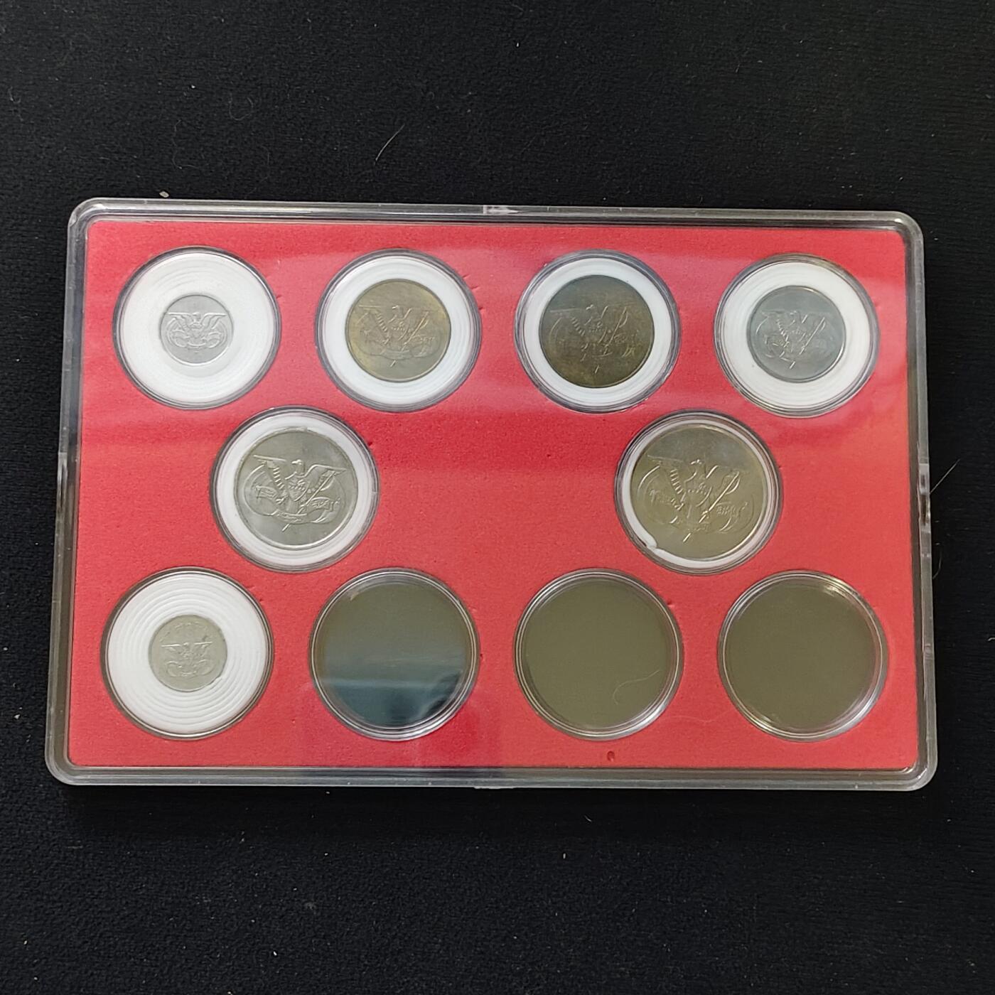 【全场包邮】纯粹捡漏拍482场（免费代拍第19场）-币封+套装+富兰克林（注意佣金） 【盒装套币】也门各年份7枚套币一盒