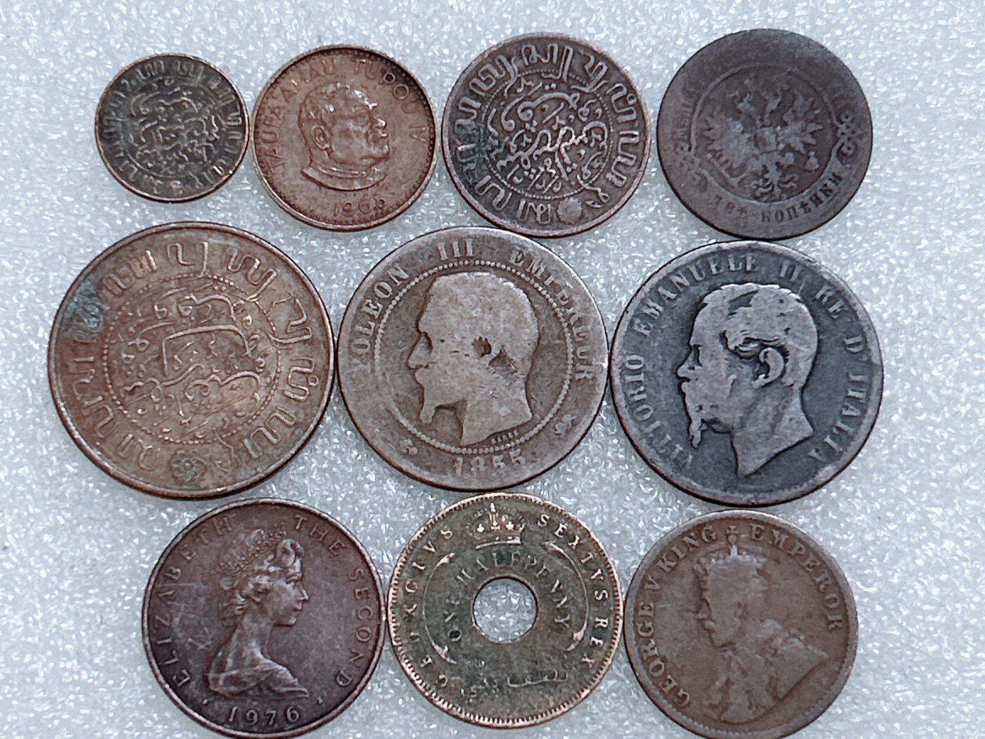 第一海外回流一元起拍收藏 散集专场  第275期 老铜币一组 10枚