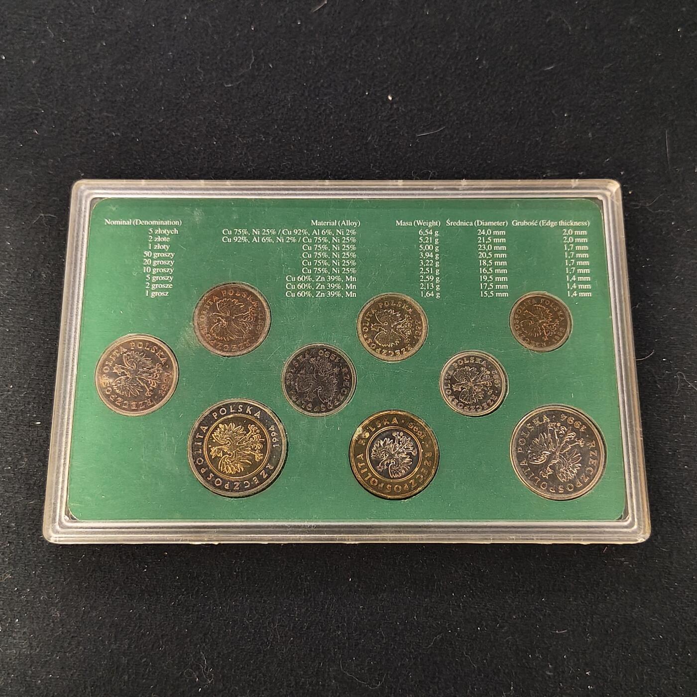 【全场包邮】纯粹捡漏拍483场（免费代拍第20场） 波兰1995年官方封装套币-MS4a