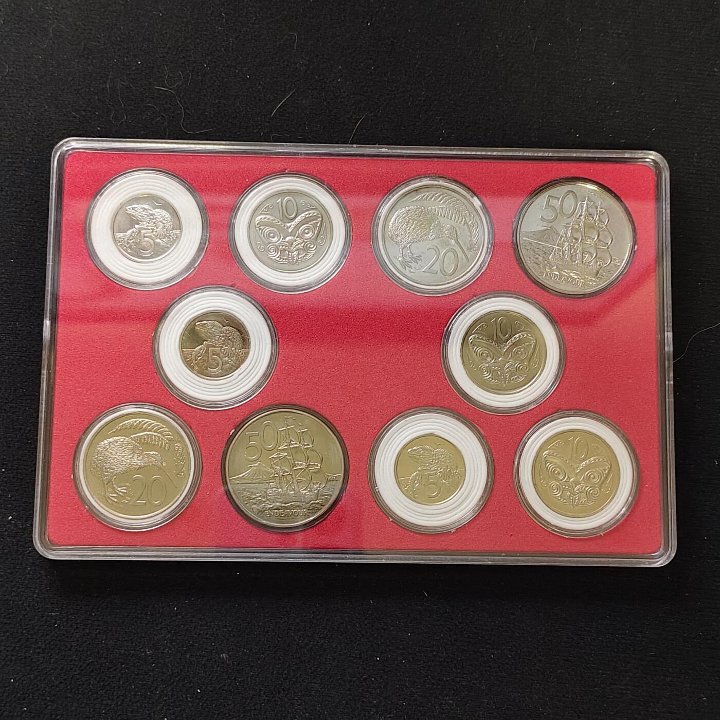 【全场包邮】纯粹捡漏拍482场（免费代拍第19场）-币封+套装+富兰克林（注意佣金） 【盒装套币】新西兰各年份各版本20枚2盒