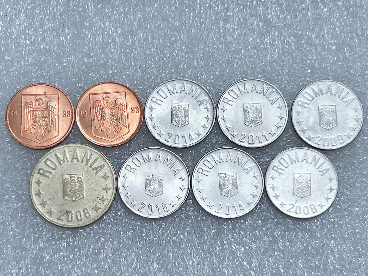 第一海外回流一元起拍收藏 散集专场  第275期 罗马尼亚硬币🇷🇴9枚