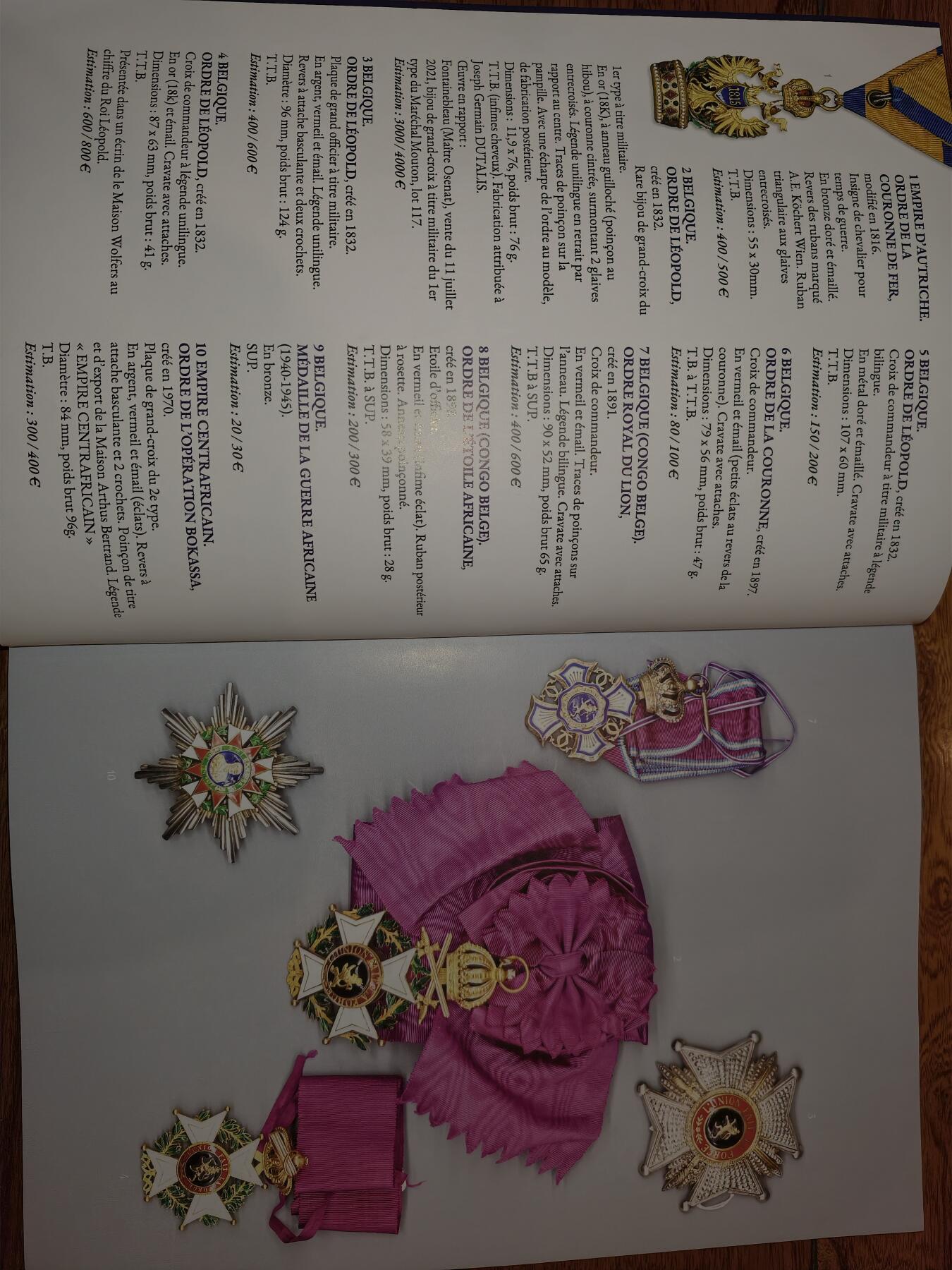 凯旋世界勋赏（第20期）（欢迎送拍）（对拍品有疑问请询问客服，不接受到手刀，出价默认拍品品相。请认真阅读拍卖规则！出价默认已认可！）（收到货请录制开箱视频，无视频概不处理问题。） Gers Gascogne ENCHÈRES（法国西南部热尔省的拍卖机构） ​ - 拍卖主题：骑士团勋章与奖章（Ordres de chevalerie et médailles）