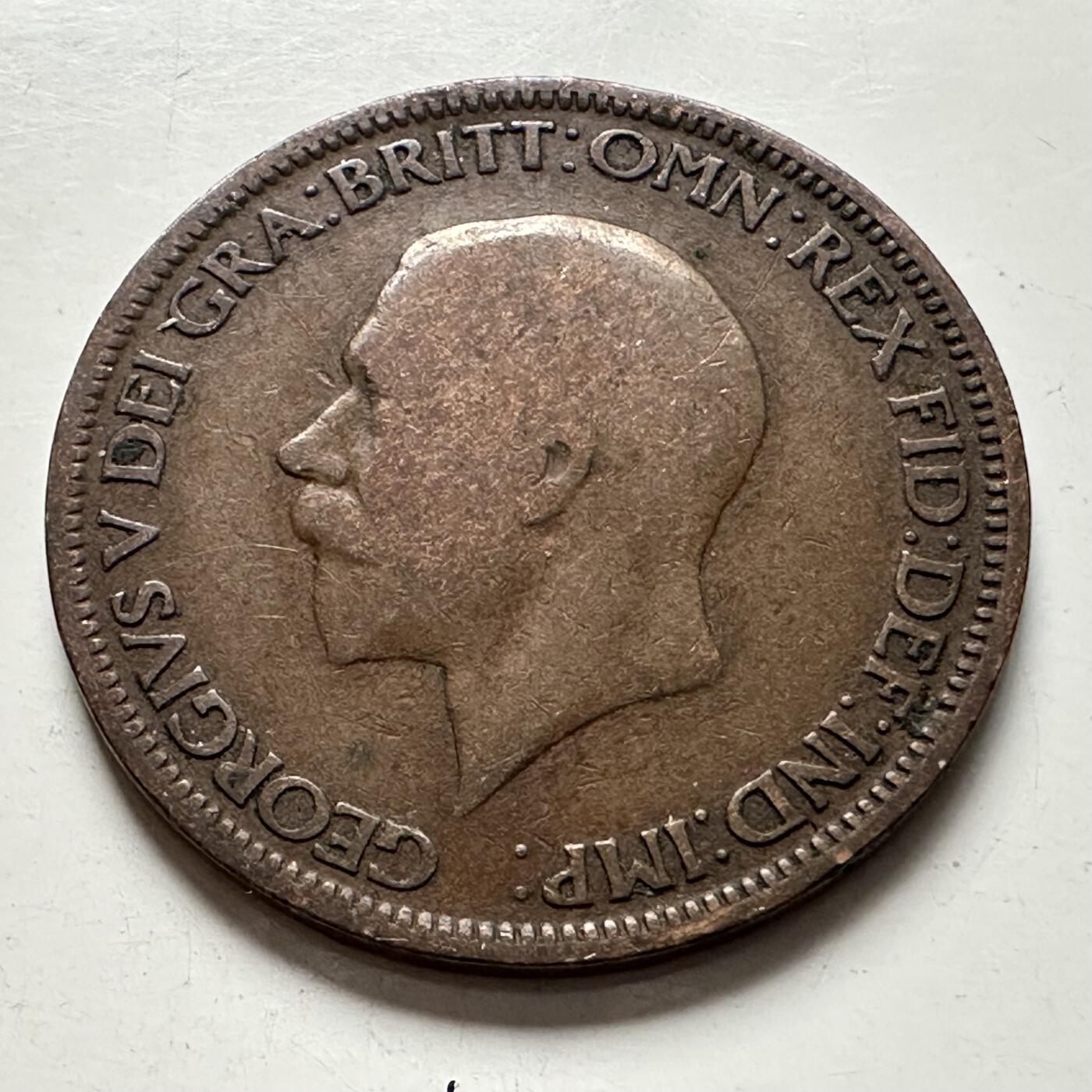 🌹外币初藏🌹🐯2025年第136场  每周二四六晚8️⃣点 接代拍 英国1929年1/2便士 a