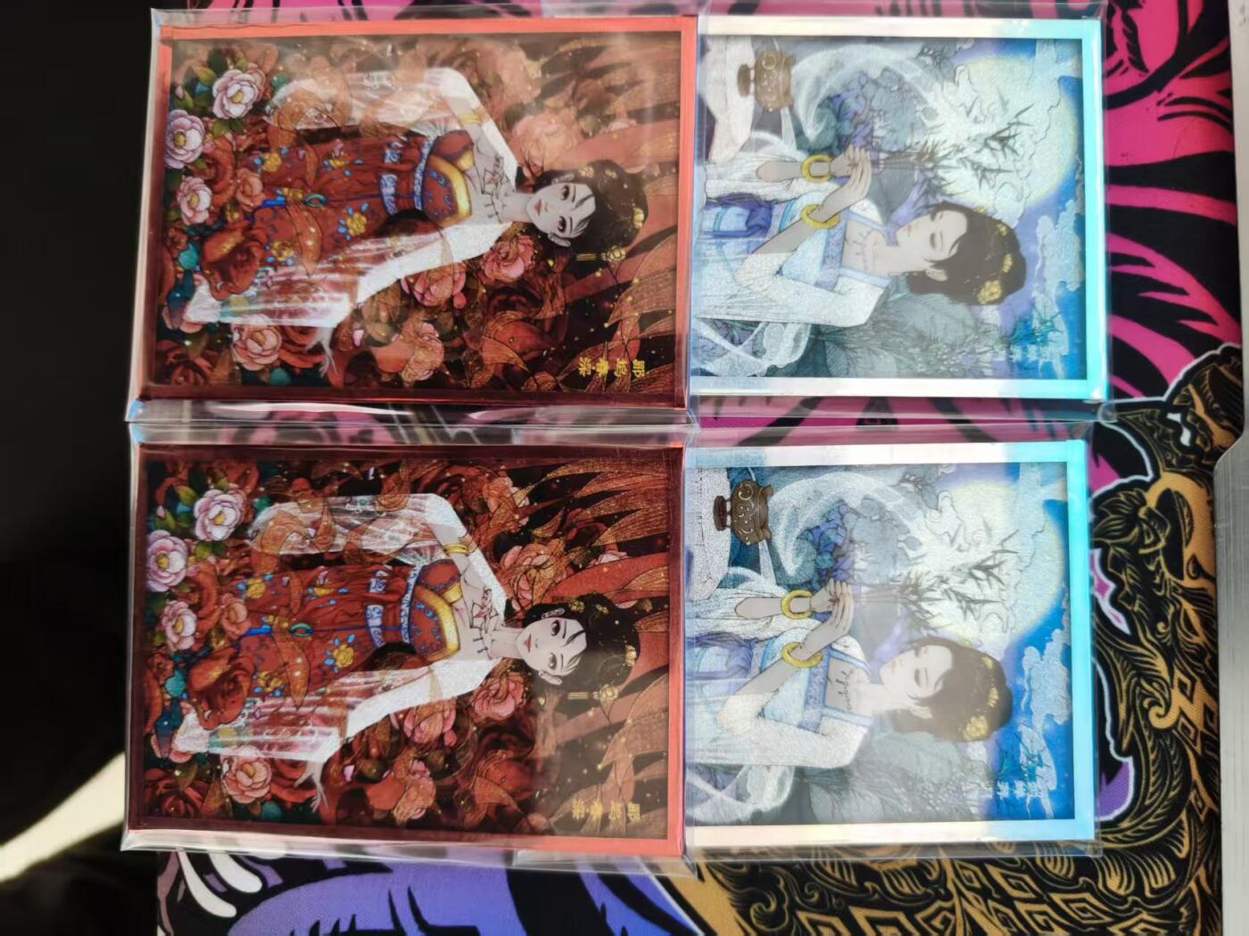 第十五期 小花瓣 貂蝉拜月 色纸2对