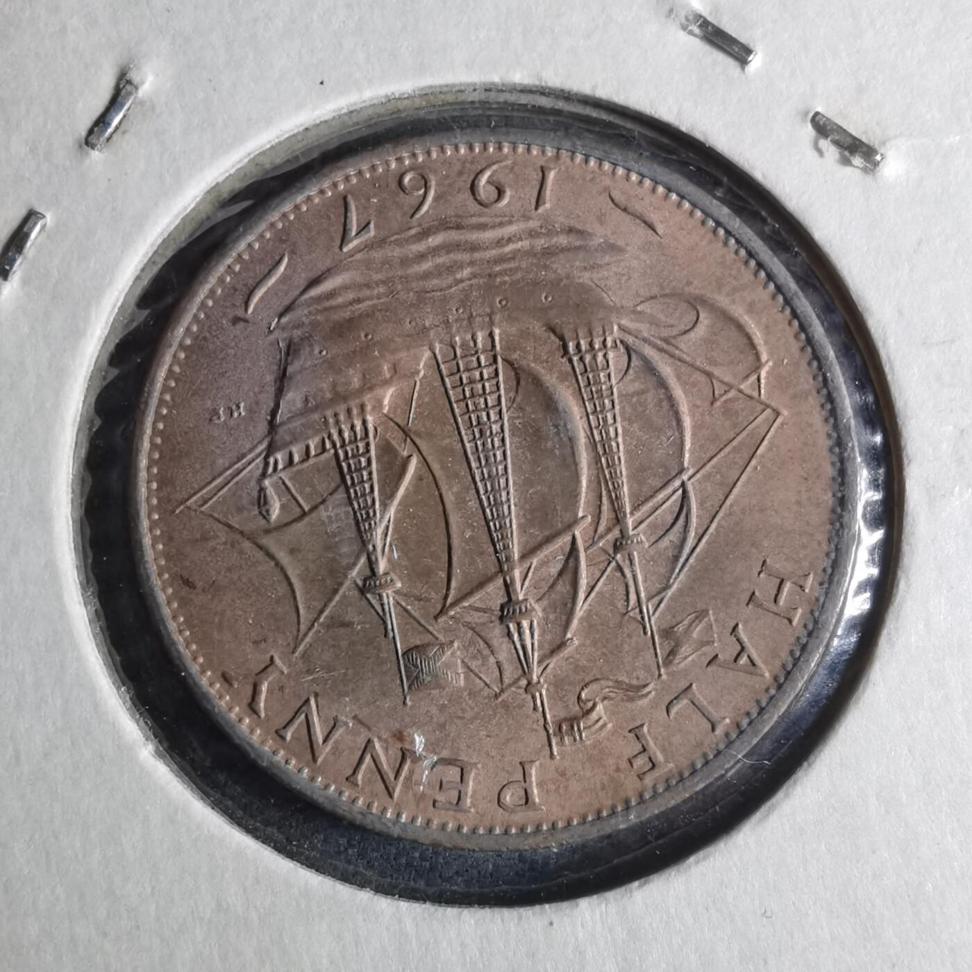 沼泽如烟--第922场 英国1967年半便士