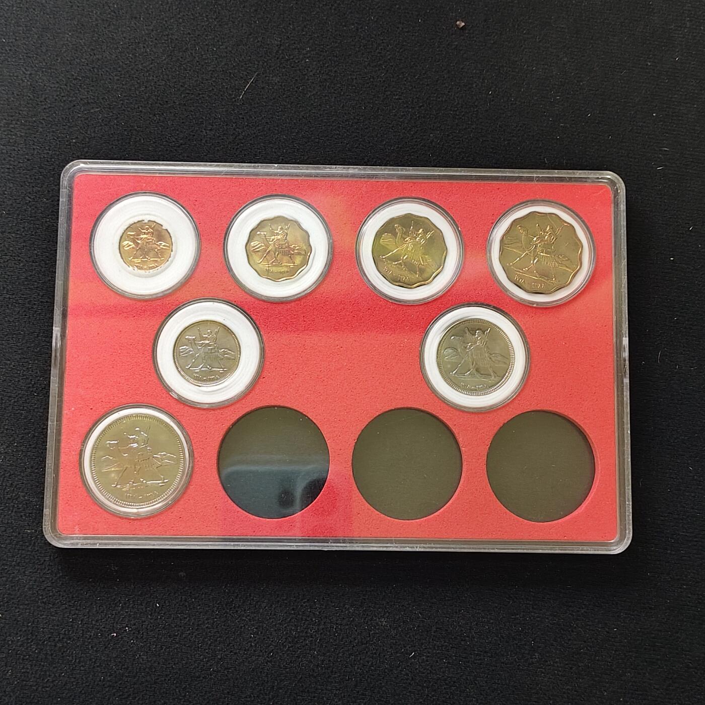 【全场包邮】纯粹捡漏拍482场（免费代拍第19场）-币封+套装+富兰克林（注意佣金） 【盒装套币】苏丹1968年7枚精制套币