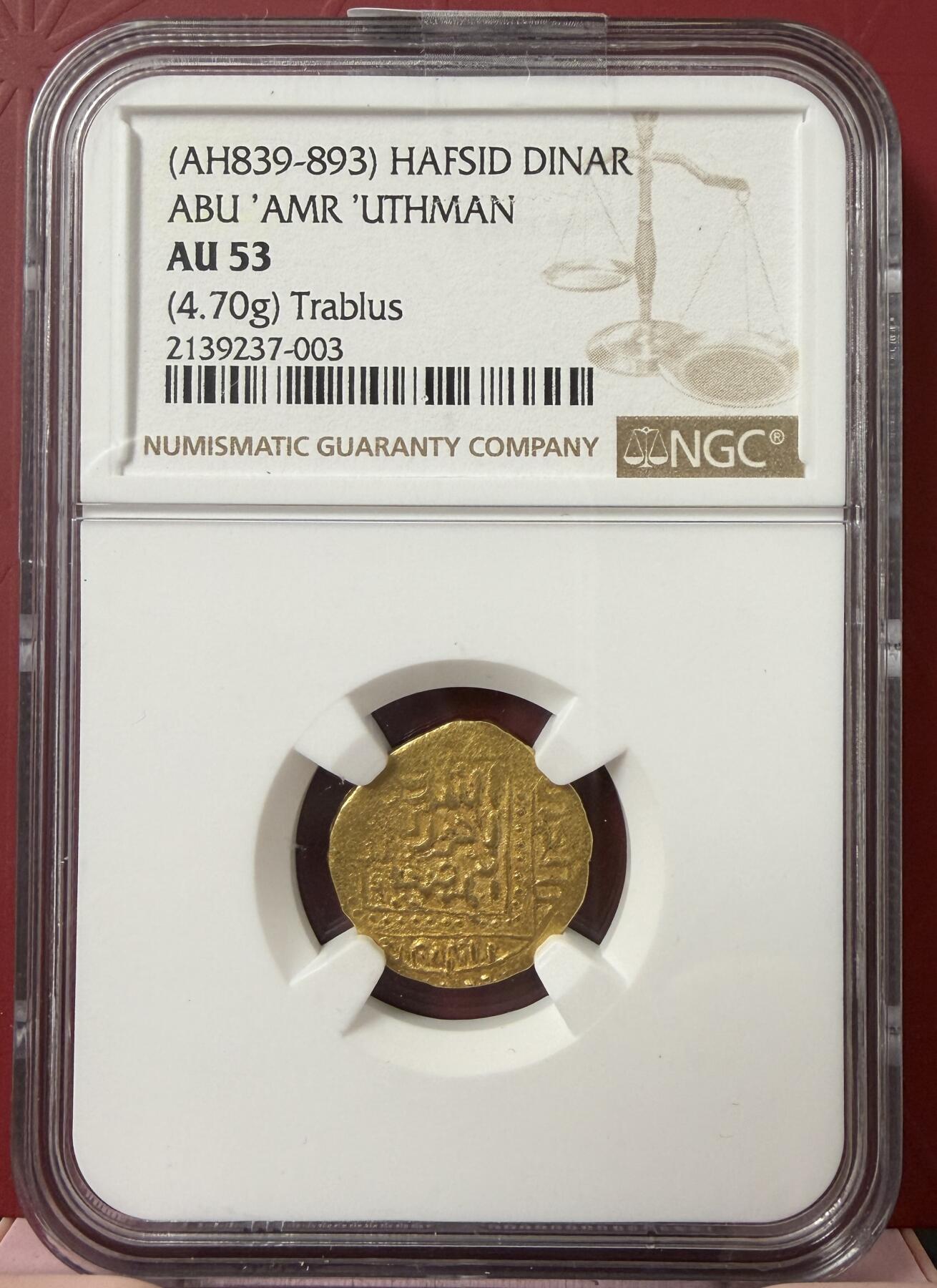 梧彩钱庄捡漏拍12月 哈夫斯王朝金币