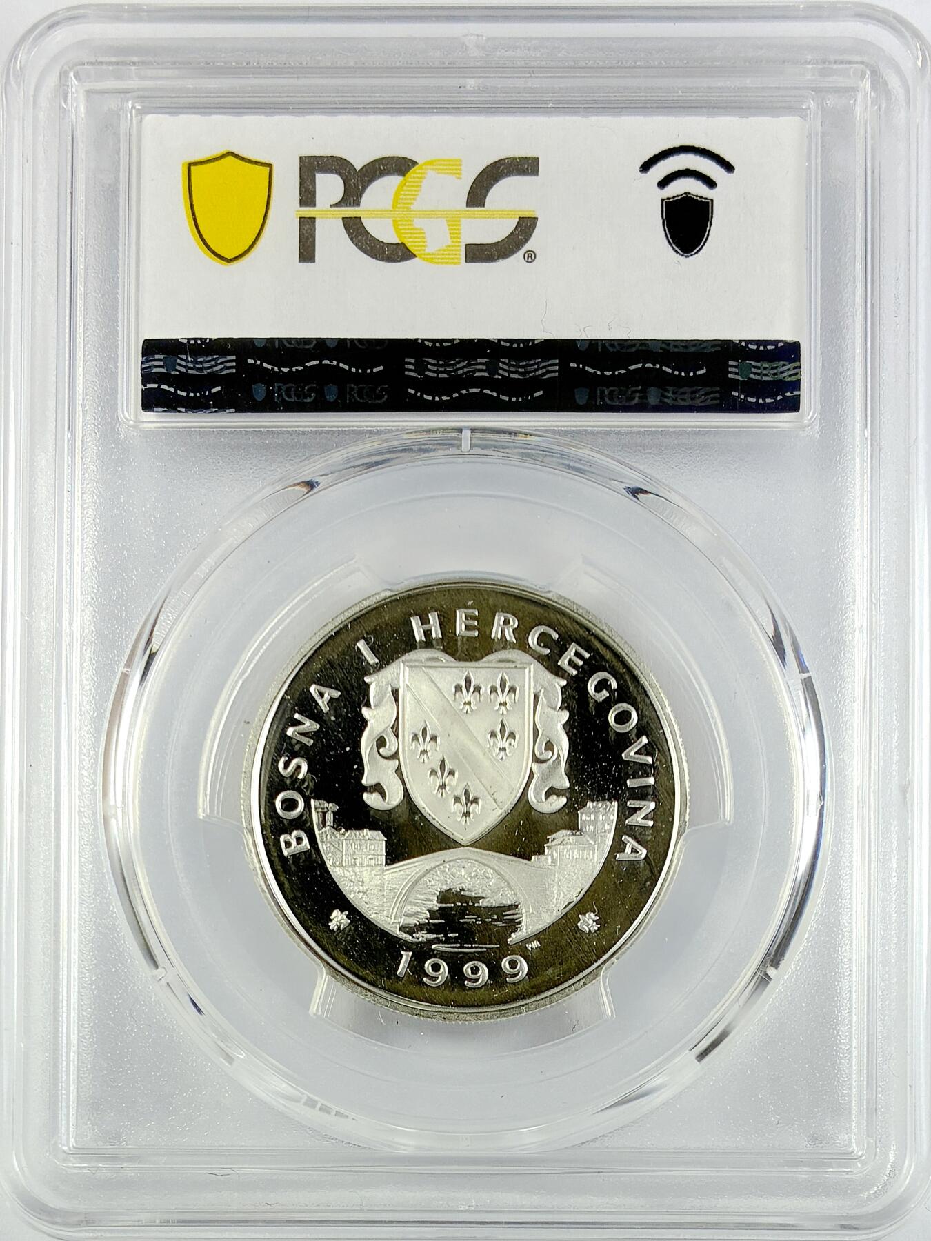 【雨安】【直播拍卖】【世界币章119期-评级币】2025-12-06 周六 19:30 保真 [评级现代] Bosnia-Herzegovina 波斯尼亚和黑塞哥维那 14埃居 1999年 植树 PCGS-PR67DCAM