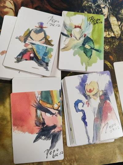 阳大大卡牌拍卖第85期（持续收拍品，周六晚上九点截拍，进群福利早知道） - 【手绘套】布丁手绘 下弹44张