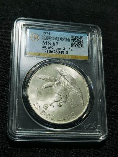 天下钱庄专场欢迎参拍 - 新加坡海鹰10元银币