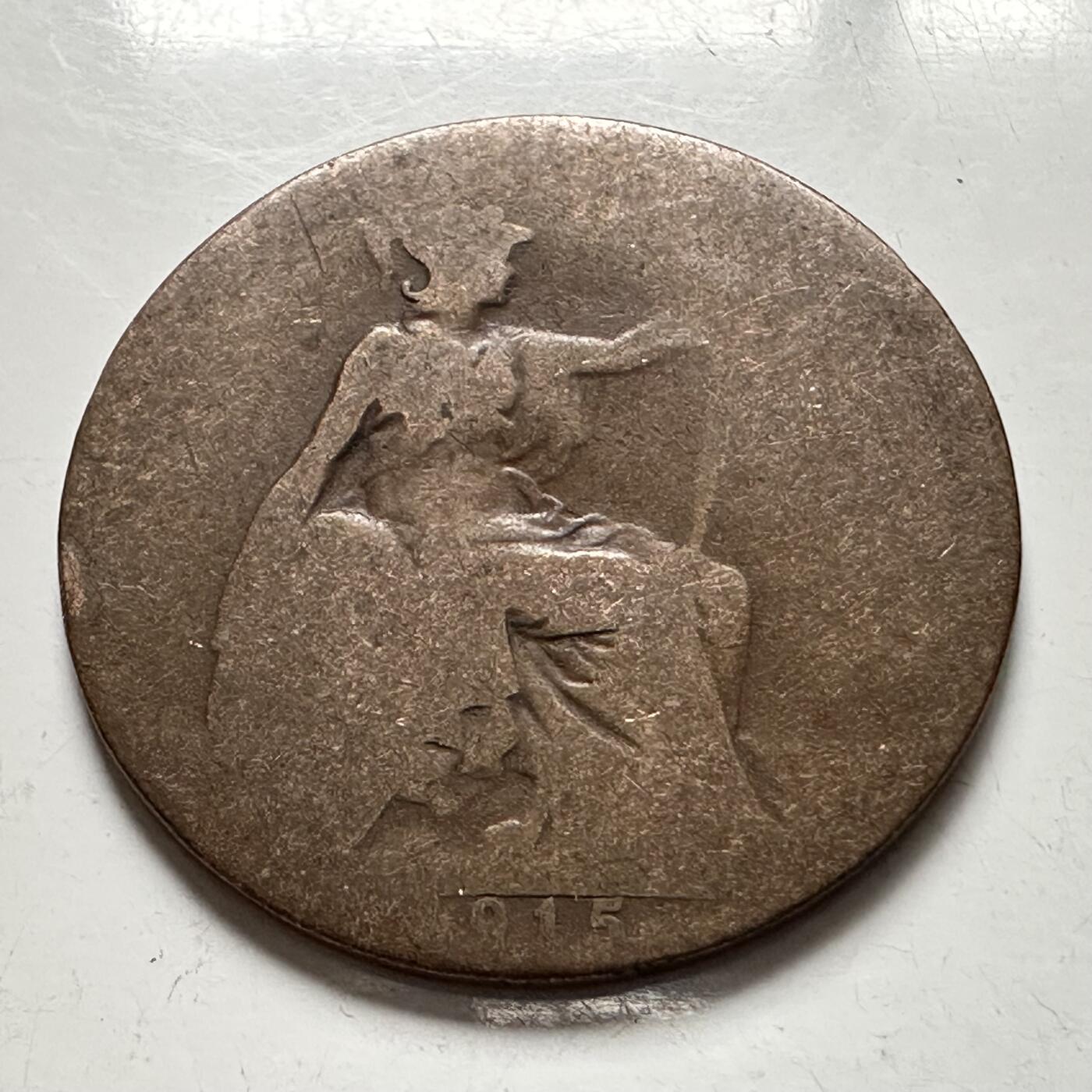 🌹外币初藏🌹🐯2025年第136场  每周二四六晚8️⃣点 接代拍 英国1915年1/2便士