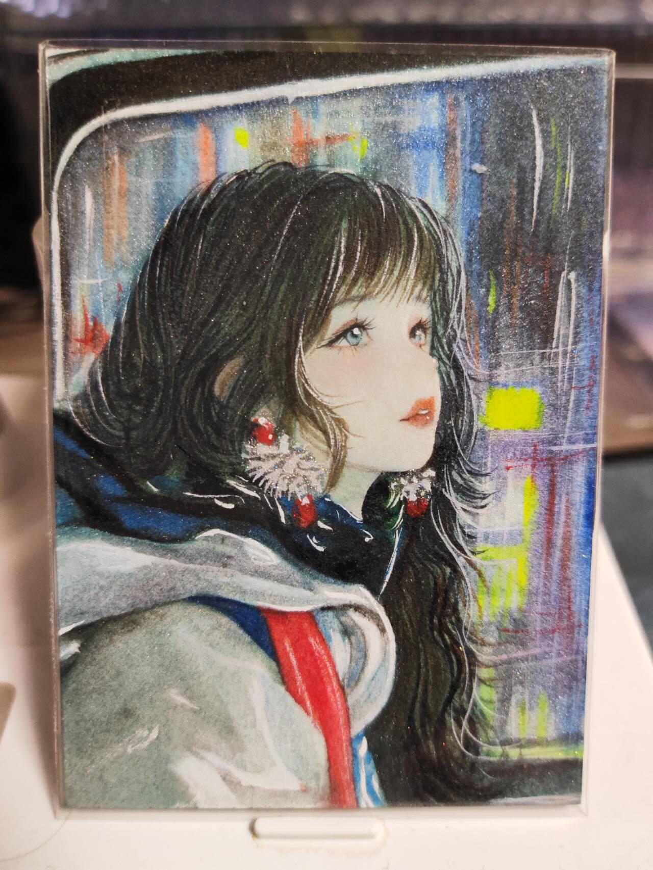 阳大大卡牌拍卖第85期（持续收拍品，周六晚上九点截拍，进群福利早知道） 【手绘卡】知名画师 YY 渴望