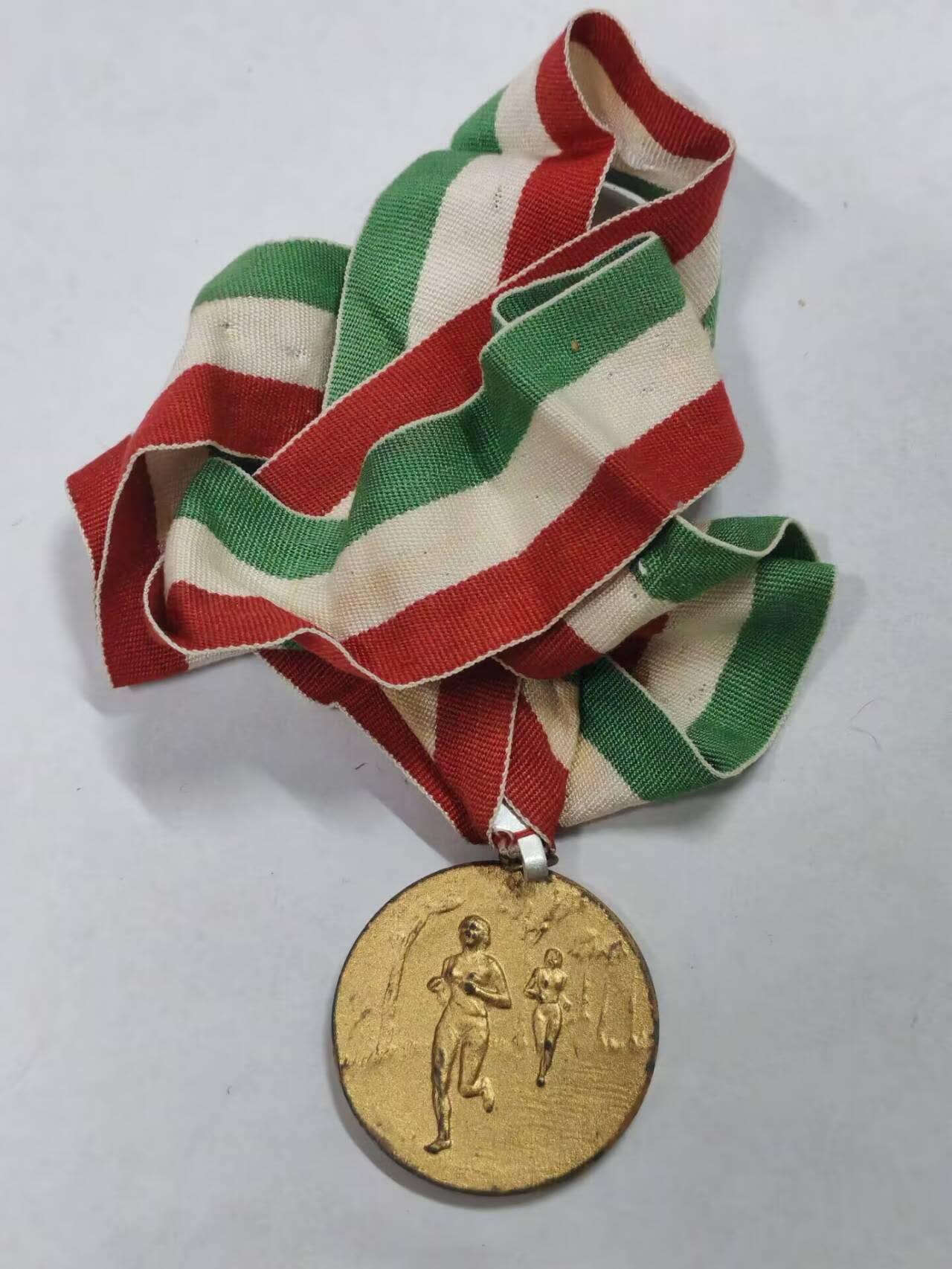 罗岚⭐新藏⭐特惠专拍第一场-分享拍场赚佣 匈牙利人民共和国1976军运会优胜奖章 （脖子） 铜镀金 好品 背后带刻字 实发