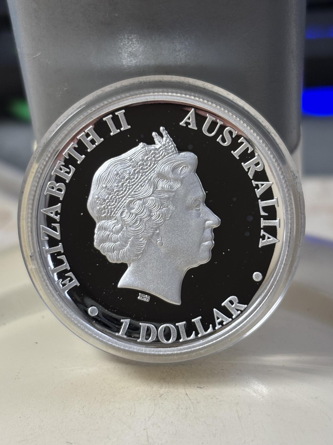 第184期拍卖 澳大利亚2012年考拉系列1盎司高浮雕加厚精制纪念银币，999银，