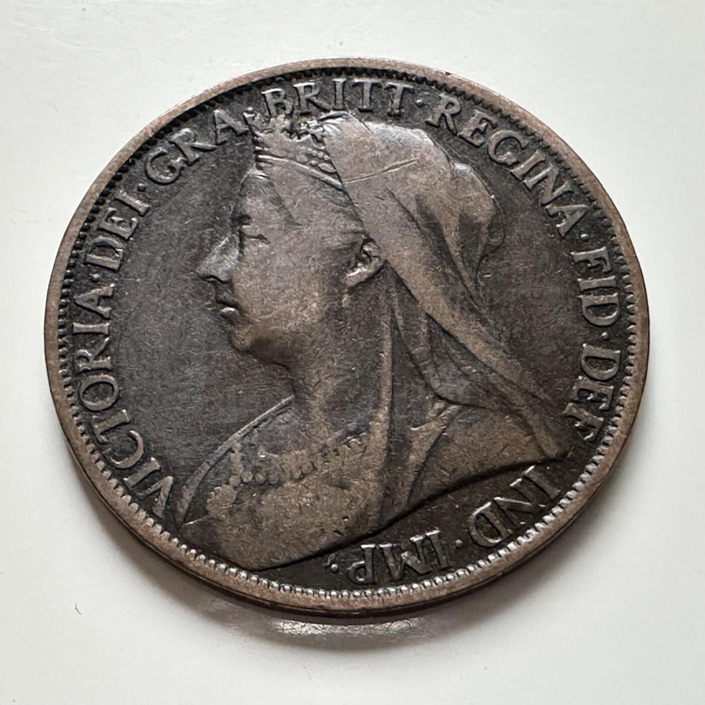 🌹外币初藏🌹🐯2025年第136场  每周二四六晚8️⃣点 接代拍 英国1901年维多利亚一便士 批纱版