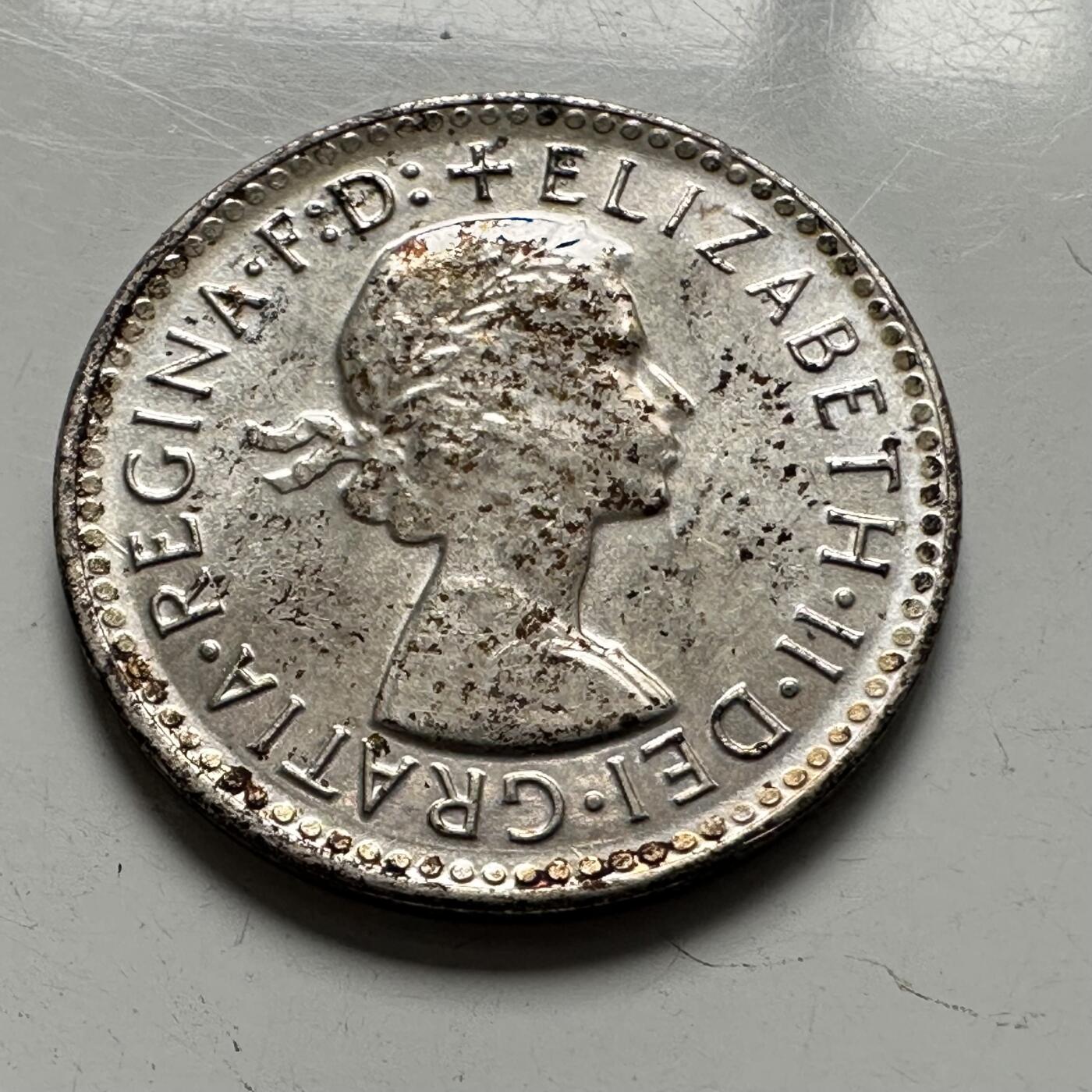 🌹外币初藏🌹🐯2025年第136场  每周二四六晚8️⃣点 接代拍 澳大利亚1960年三便士银币