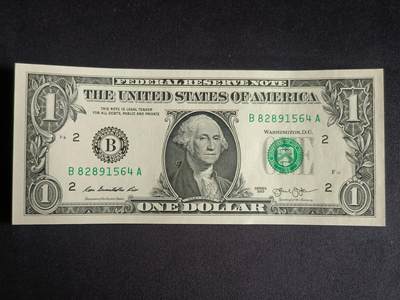 【游宝拍卖】乙巳蛇年91期 第四季首拍场  - 美国-1美元【SERIES-2013 B2纽约 全新UNC-】