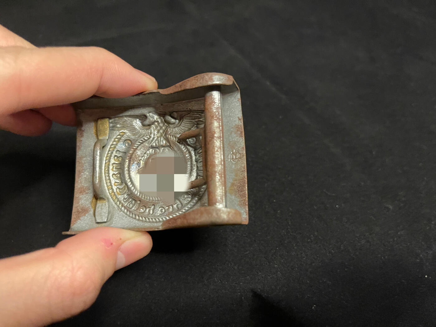 勋章专场 德三党卫军腰带扣自辨