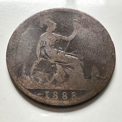 🌹外币初藏🌹🐯2025年第136场  每周二四六晚8️⃣点 接代拍 - 英国1888年维多利亚一便士