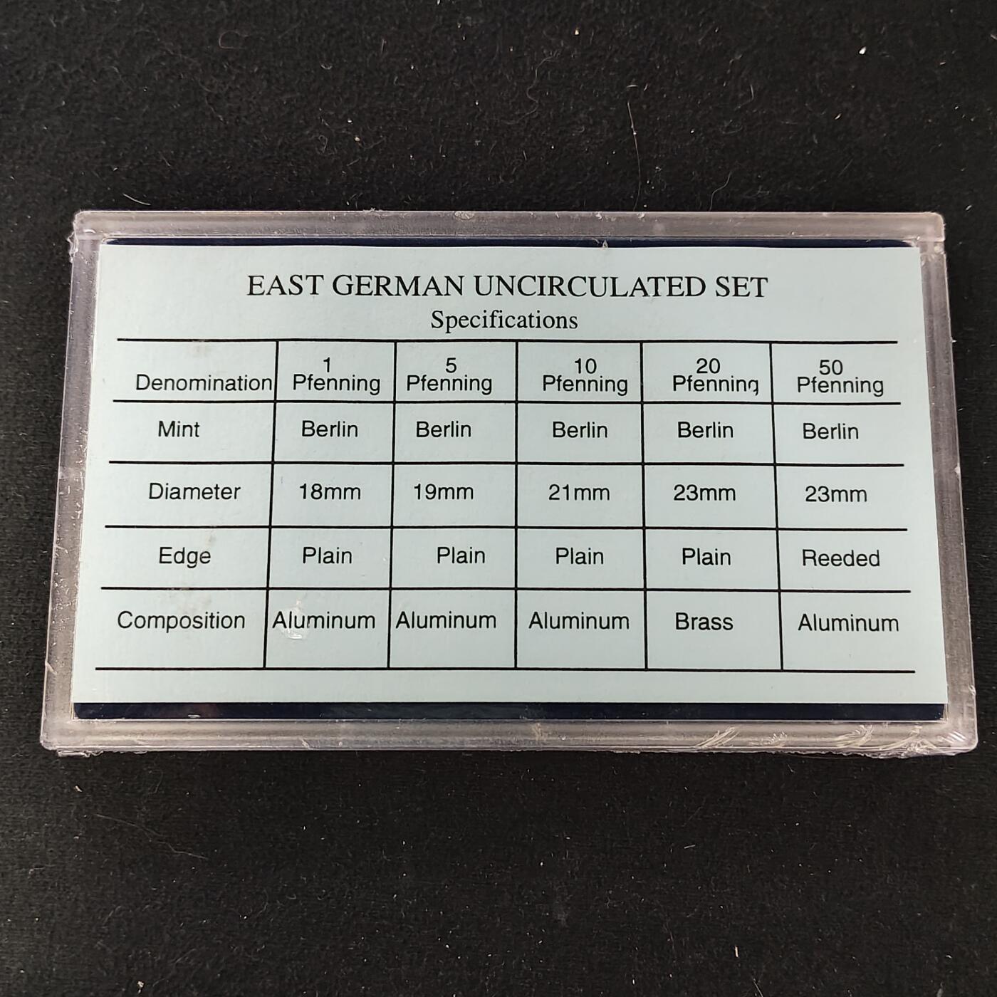 【全场包邮】纯粹捡漏拍483场（免费代拍第20场） 民主德国1982-1990年封装套币（原封未开）