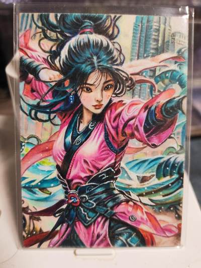 阳大大卡牌拍卖第85期（持续收拍品，周六晚上九点截拍，进群福利早知道） - 【手绘卡】知名画师 且听风吟 扈三娘