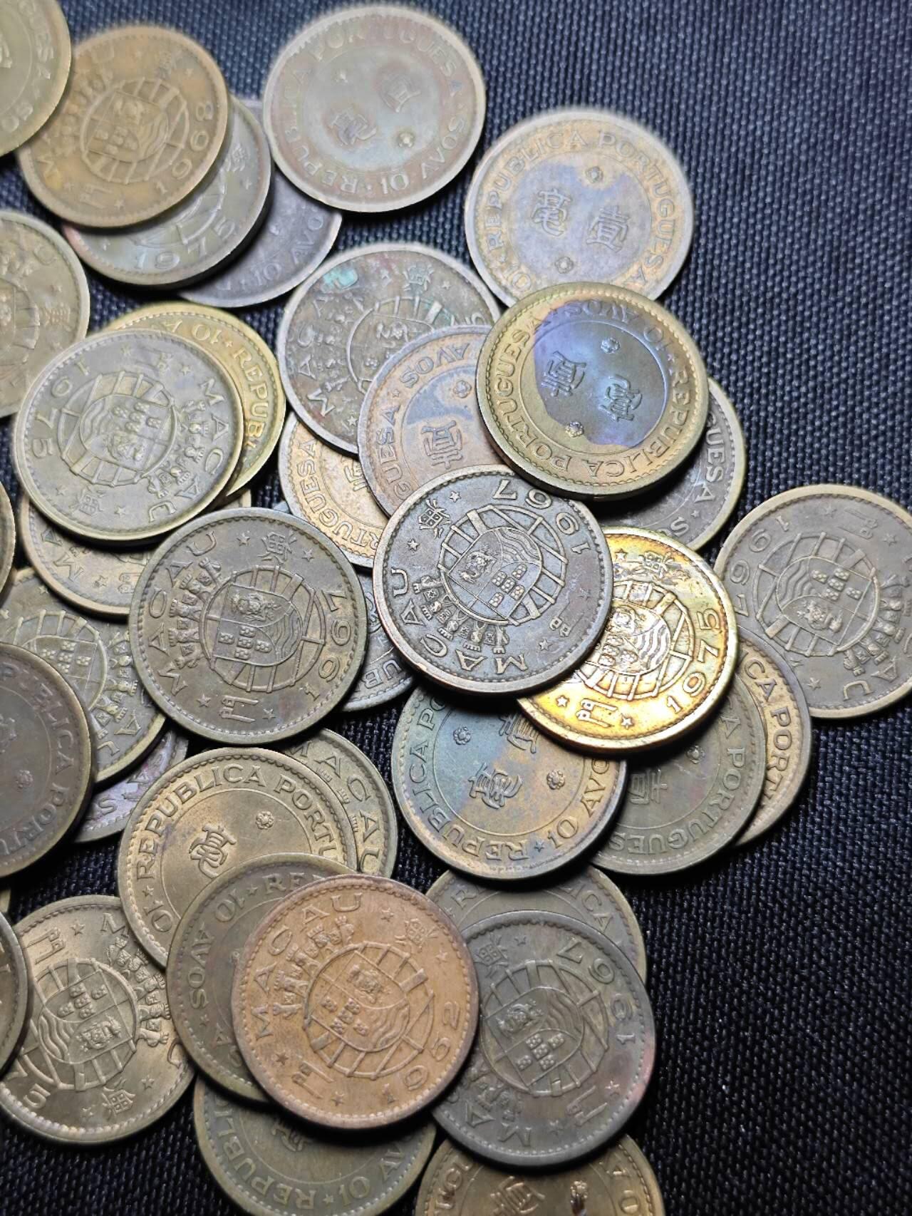 KK钱币收藏小铺 （套币 好品/批量散币 银币）专场  2月预留时间 周末发货  澳门一毫铜币一组60枚