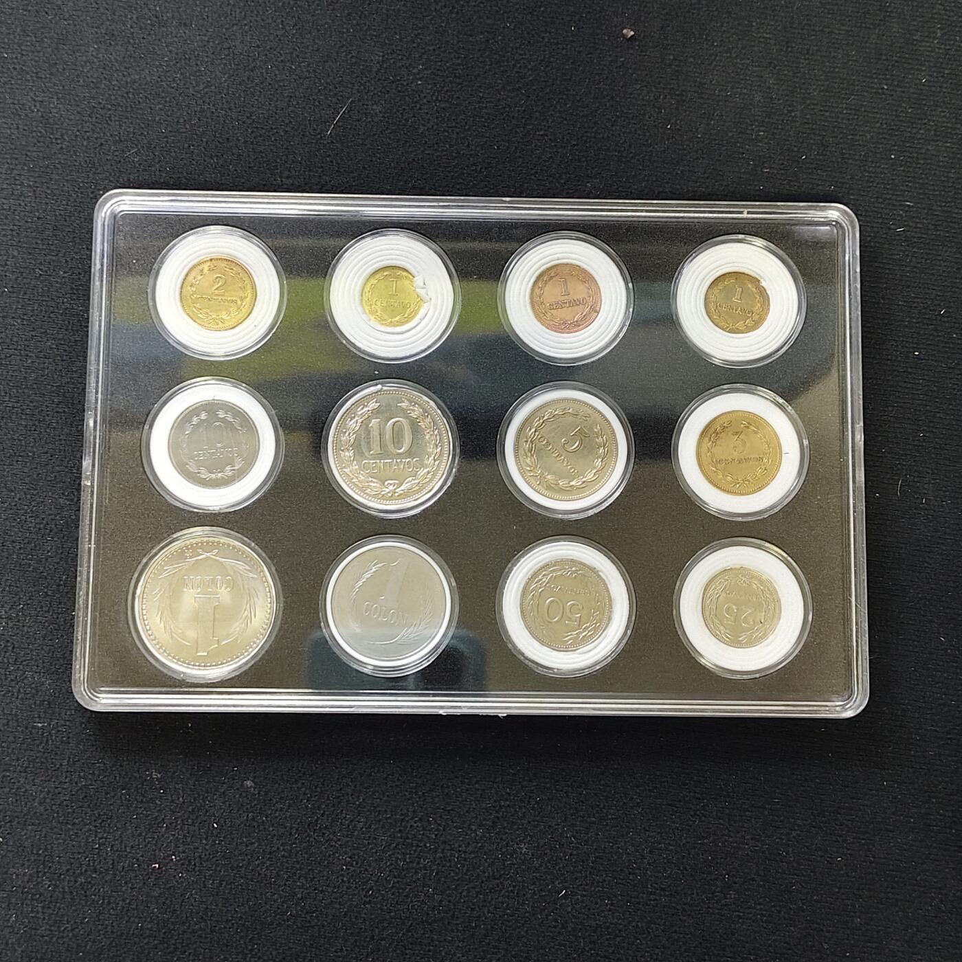 【全场包邮】纯粹捡漏拍482场（免费代拍第19场）-币封+套装+富兰克林（注意佣金） 【盒装套币】萨尔瓦多各年份12枚套装一盒