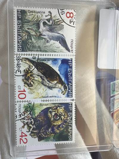 12.26邮票专场 保加利亚1987年野生鸟类系列6全