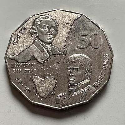 🌹外币初藏🌹🐯2025年第136场  每周二四六晚8️⃣点 接代拍 - 澳大利亚1998年五十分纪念币  b