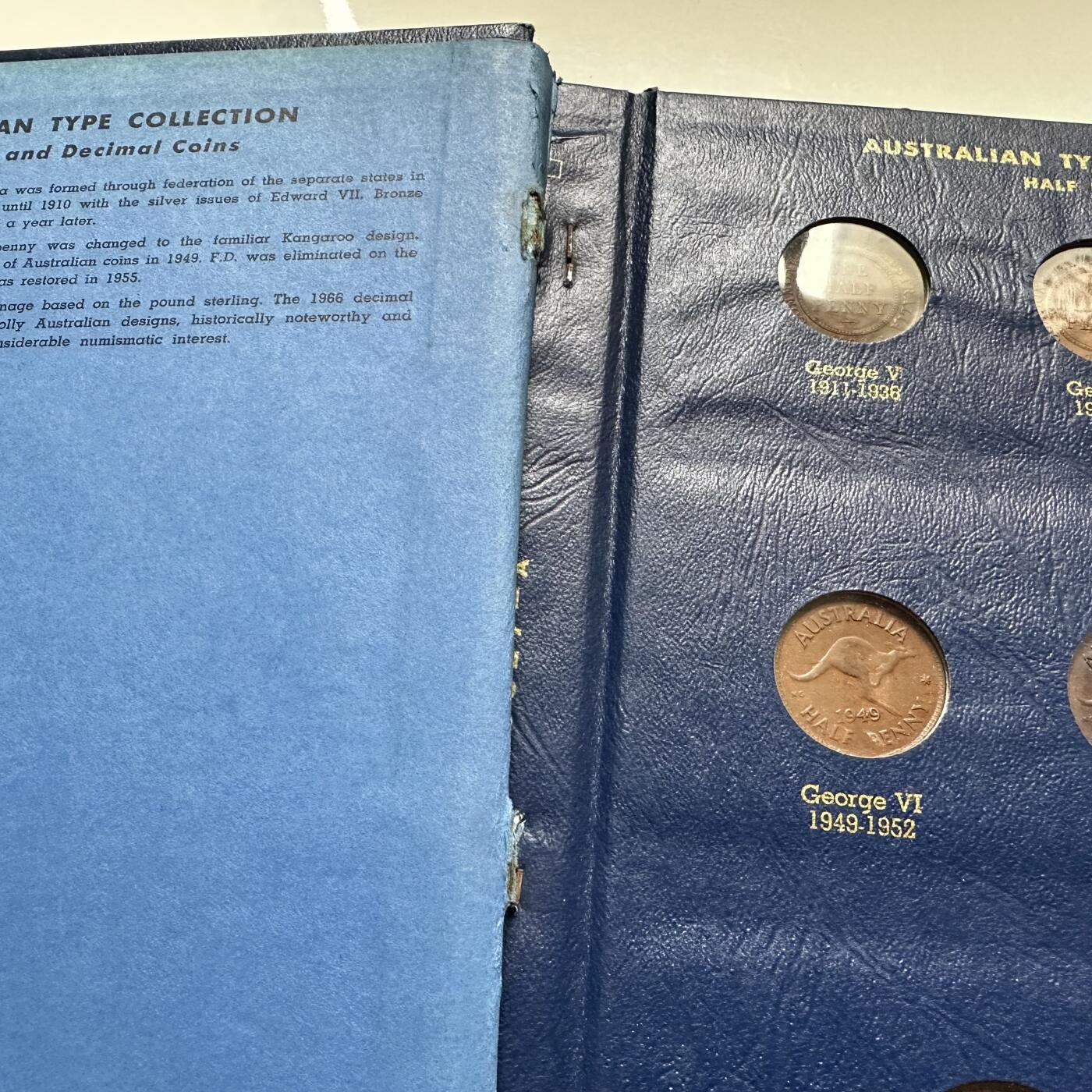 🌹外币初藏🌹🐯2025年第136场  每周二四六晚8️⃣点 接代拍 澳大利亚铜币套币定位册 共17枚含66年50分银币