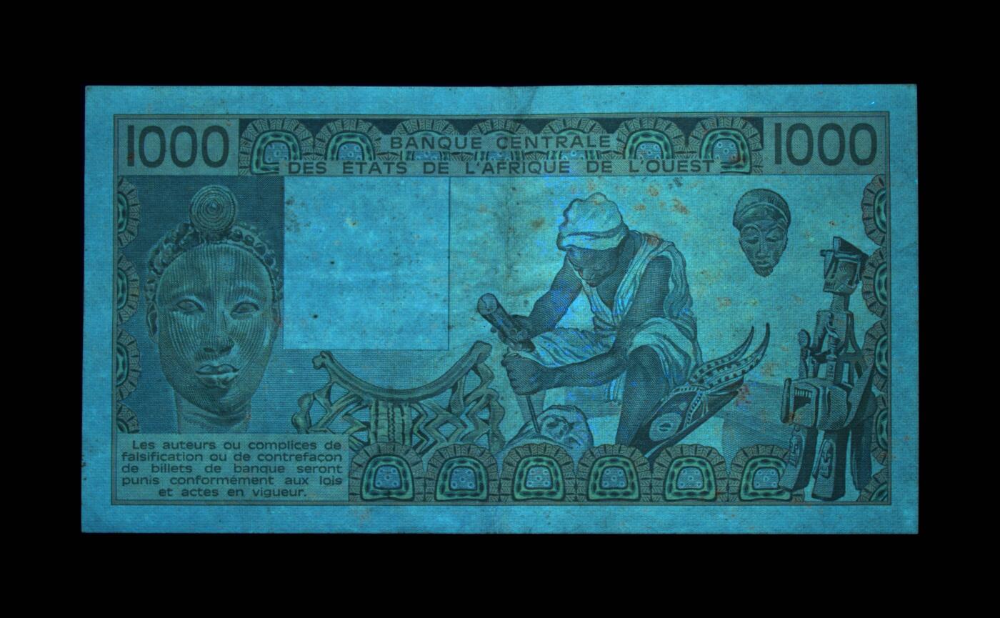 12.5纸币专场 Pick#207Be 1985 1000 Francs 50