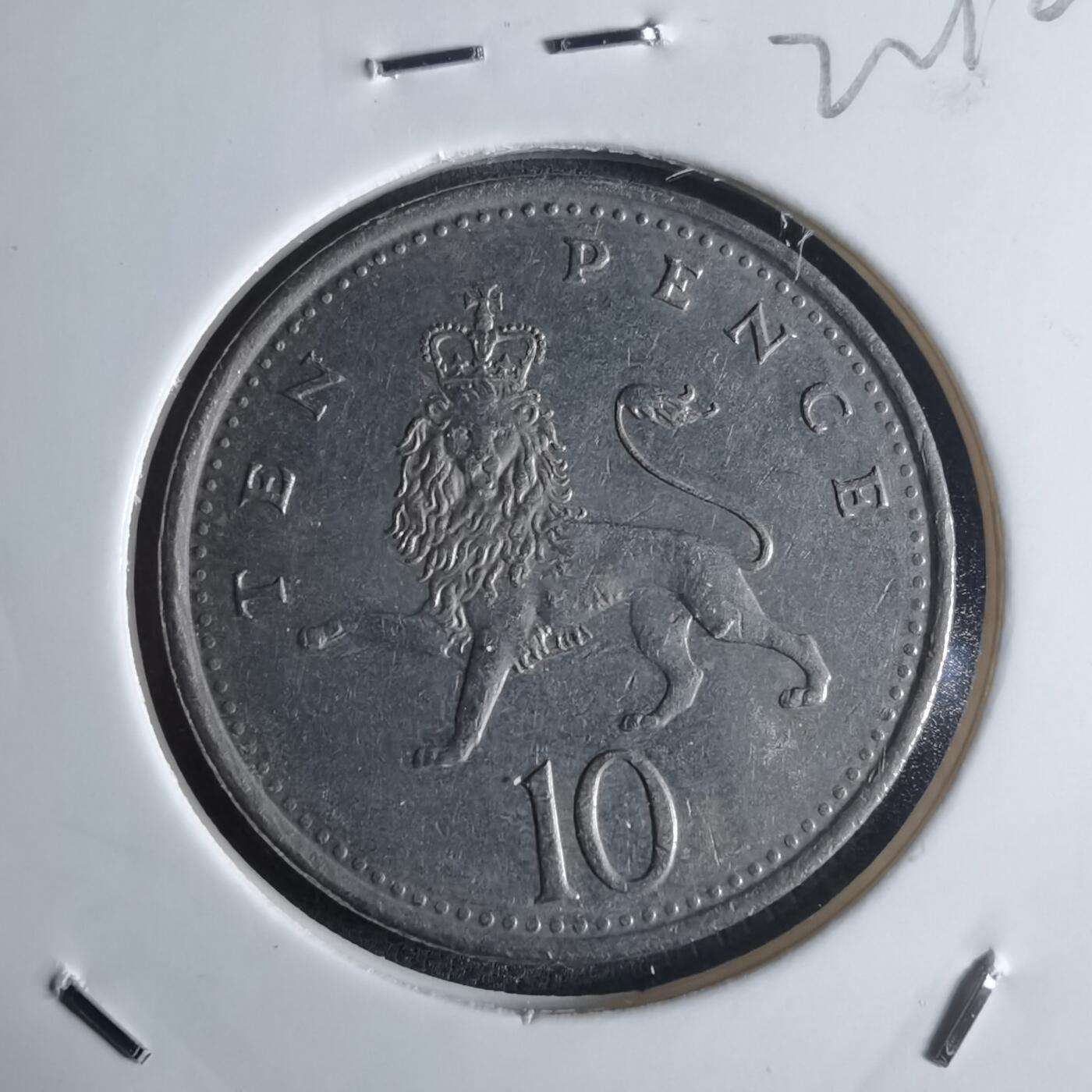 沼泽如烟--第922场 英国1992年10便士