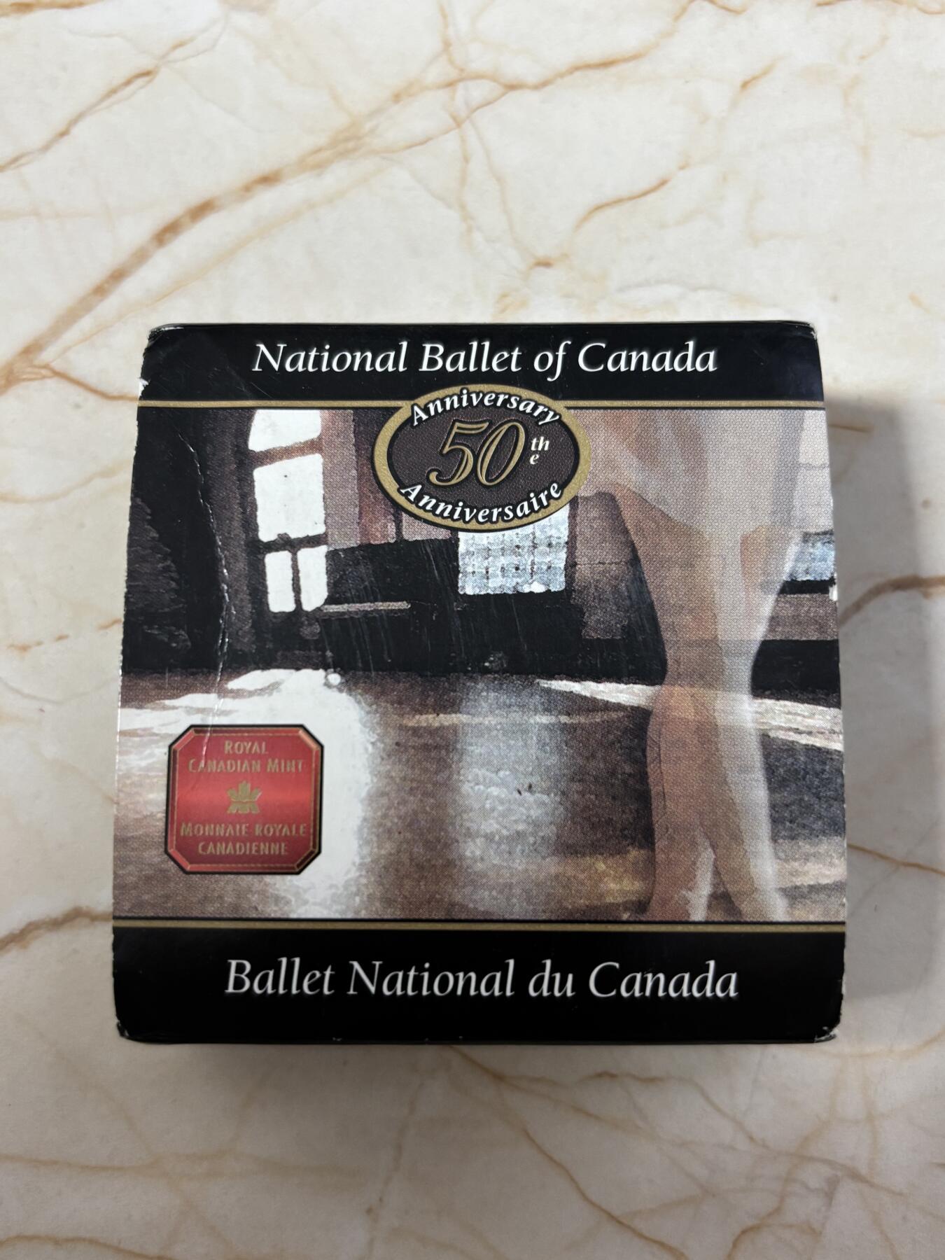 第184期拍卖 加拿大2001年国家芭蕾舞团成立50周年精制银币，925银，25.175克，