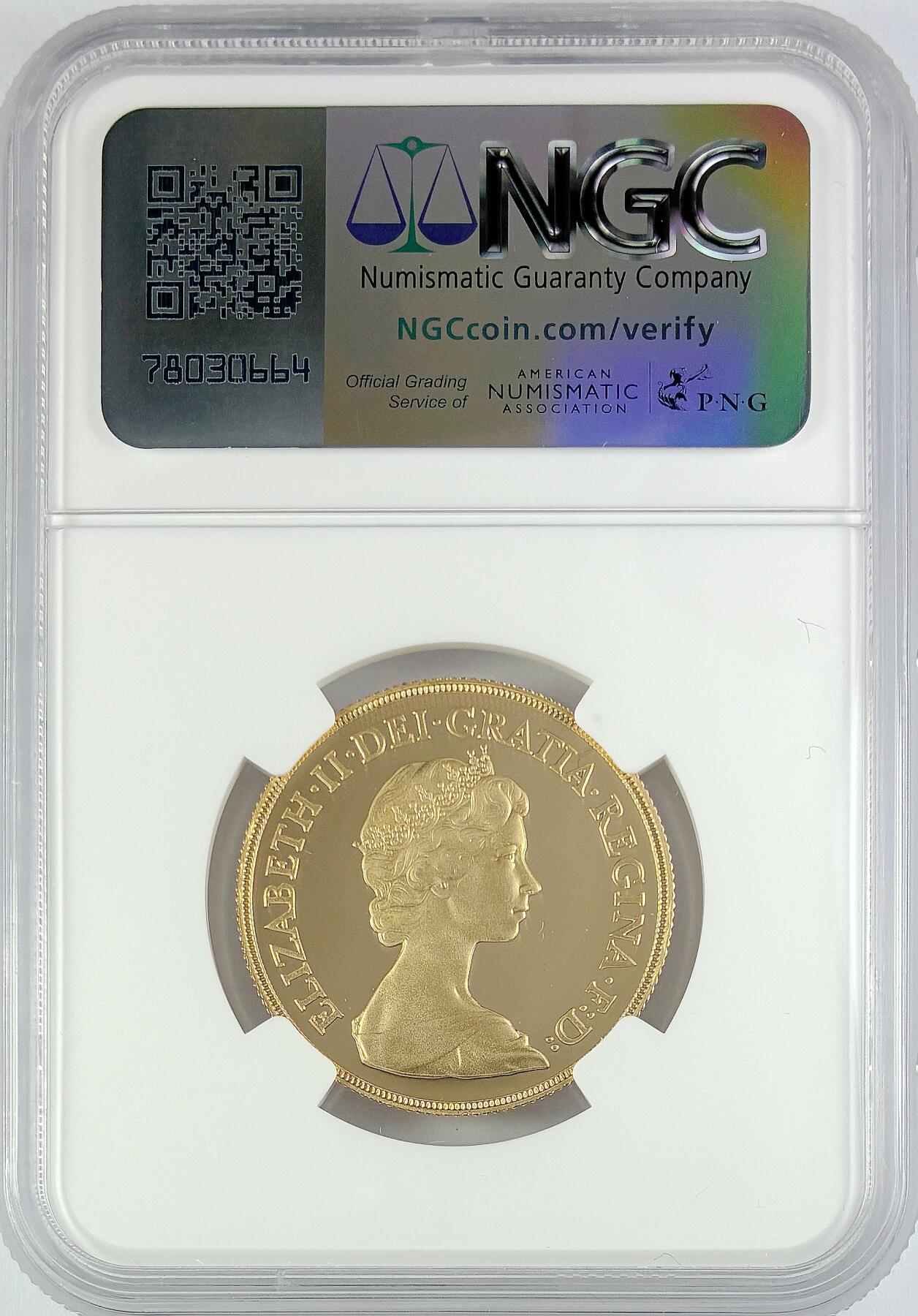 【雨安】【直播拍卖】【世界币章119期-评级币】2025-12-06 周六 19:30 保真 [金币] Great Britain 英国 2镑 1980年 伊丽莎白二世 NGC-PF69UC