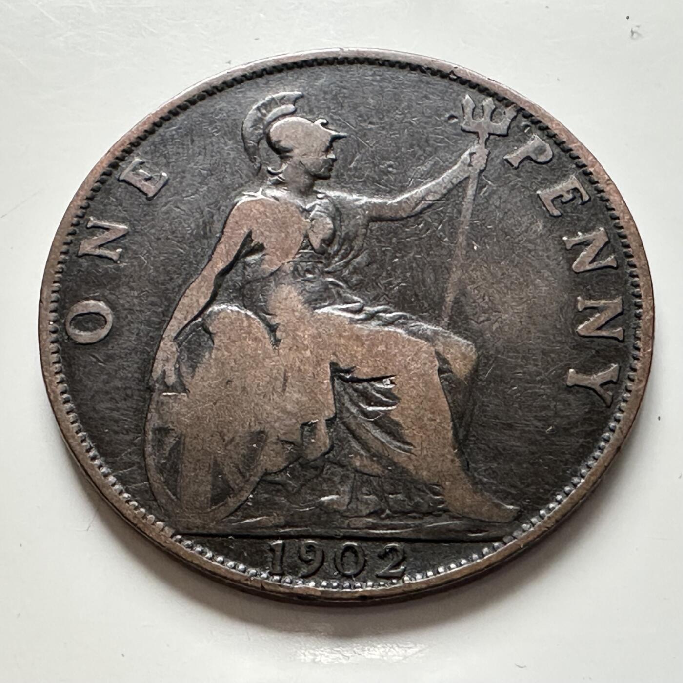 🌹外币初藏🌹🐯2025年第136场  每周二四六晚8️⃣点 接代拍 英国1902年爱德华七世一便士