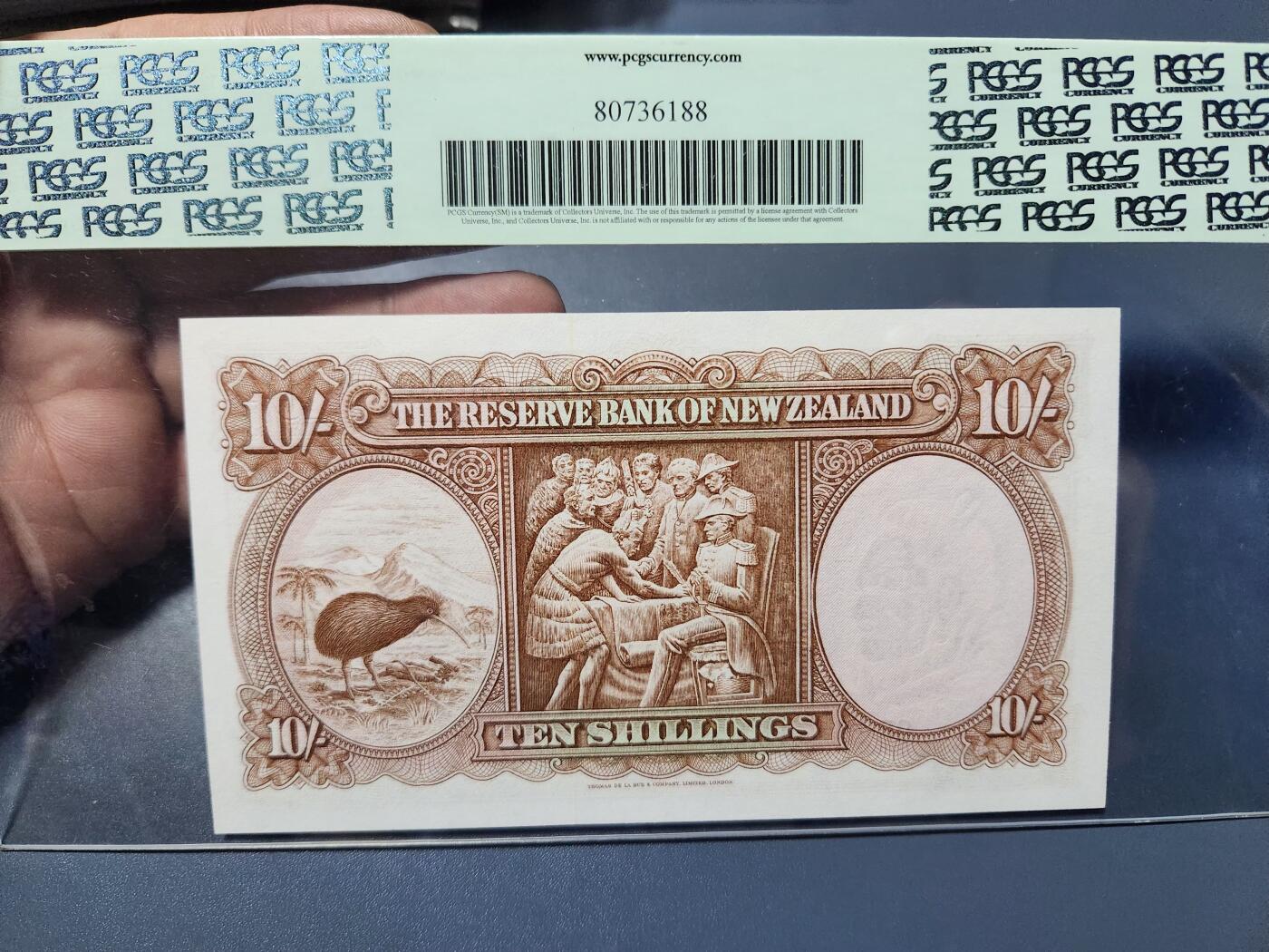 12月5号晚上8点 评级币专场外国纸币自动截拍第68场 新西兰。PCGS65