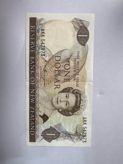 12.5纸币专场 - 1989-1992年版新西兰1元