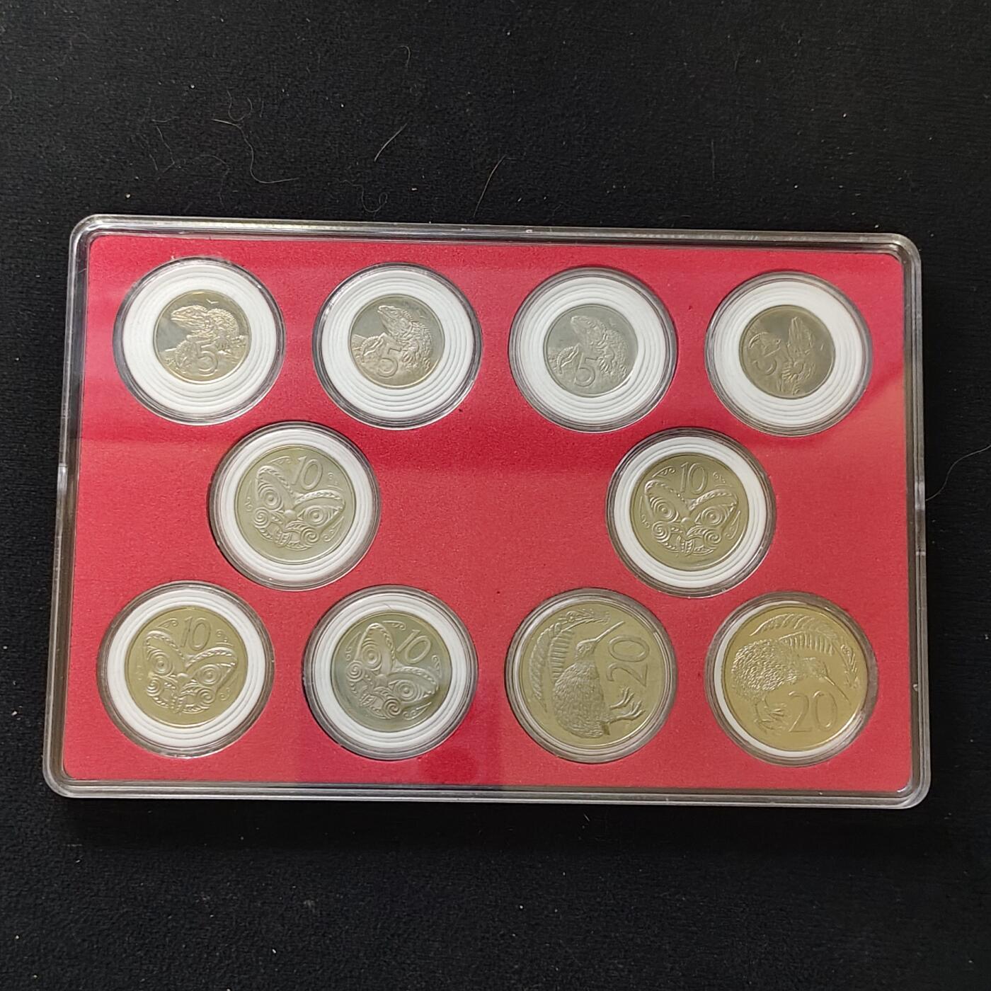 【全场包邮】纯粹捡漏拍482场（免费代拍第19场）-币封+套装+富兰克林（注意佣金） 【盒装套币】新西兰各年份各版本20枚2盒