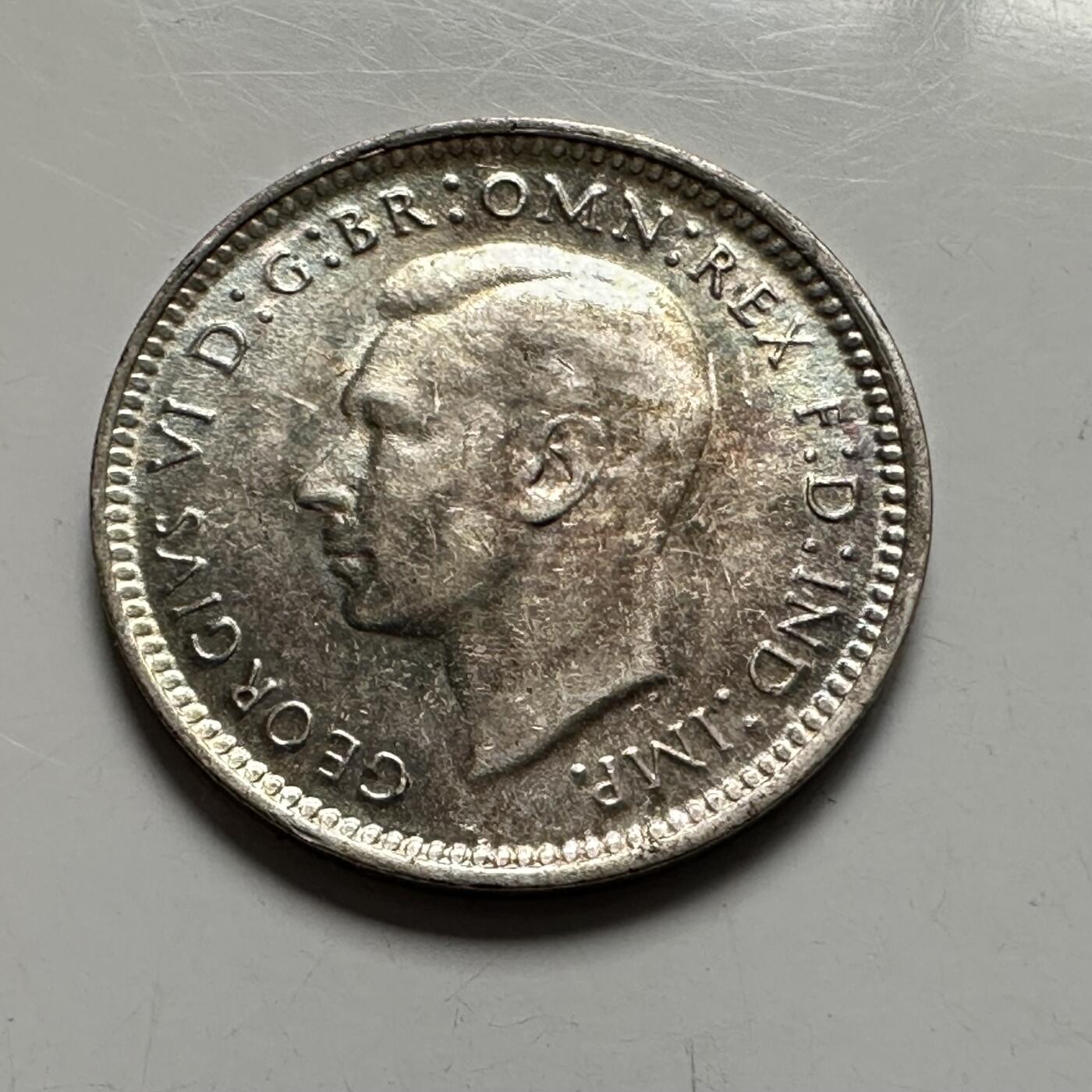 🌹外币初藏🌹🐯2025年第136场  每周二四六晚8️⃣点 接代拍 澳大利亚1944年S版三便士银币 原光高银